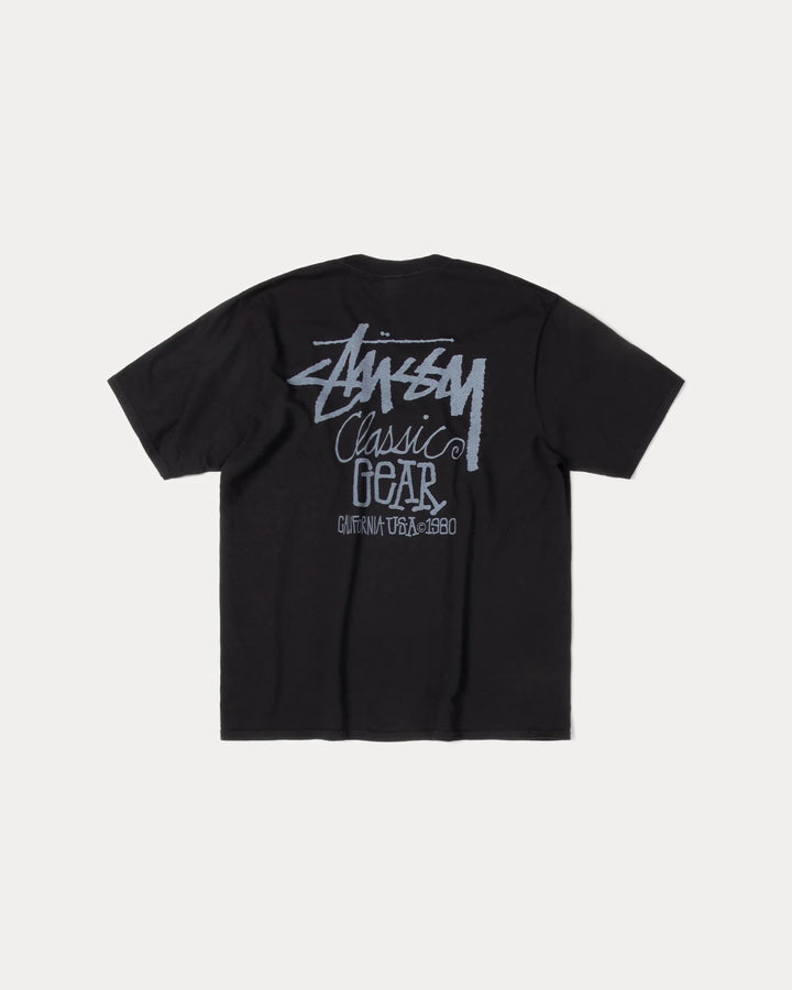 Stussy Classic Gear Pigment Dyed Tee Black