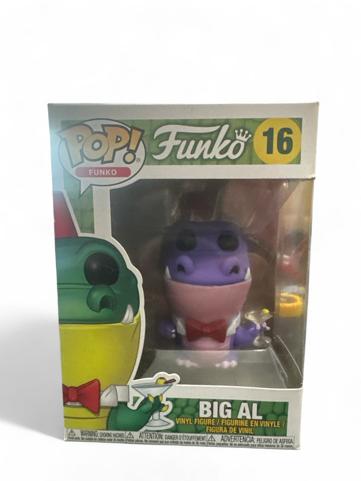 Big Al Funko Pop exclusive collectible figure in packaging, featuring vibrant colors and detail.