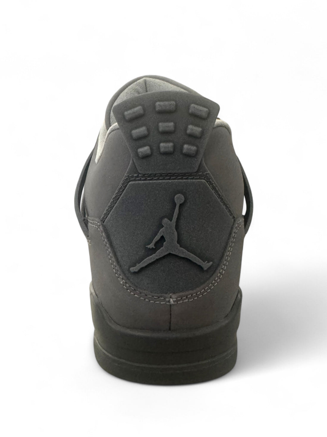 Back view of Jordan 4 Retro SE Paris Olympics sneaker showcasing premium material and design details.