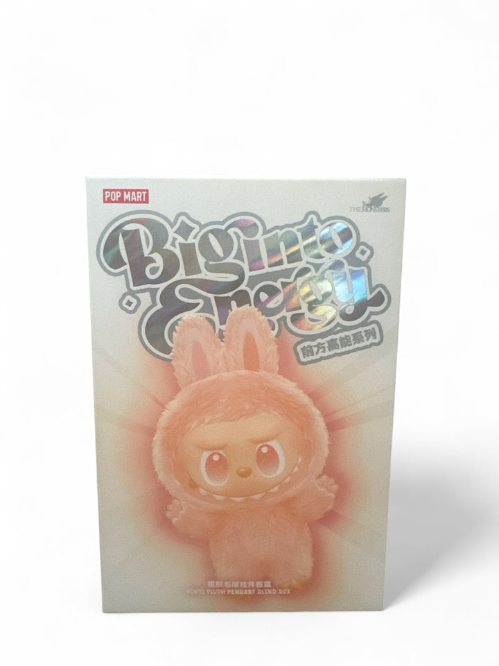 Labubu The Monsters blind box featuring a cute pink bunny character with ears.