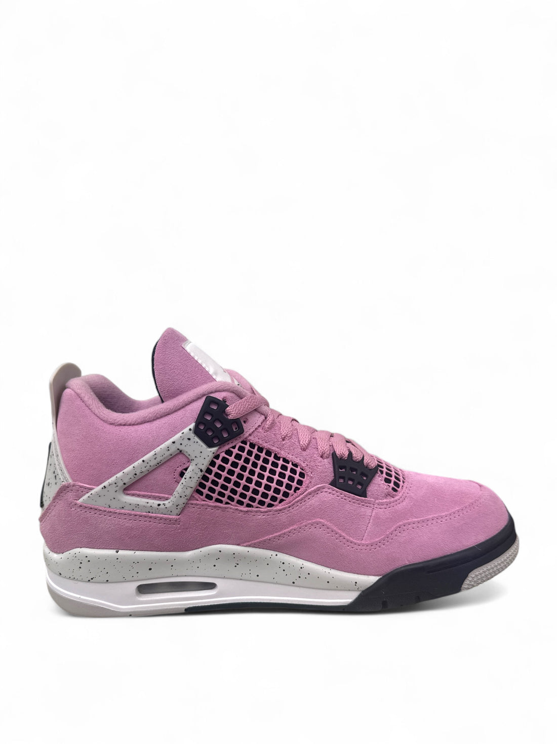 Jordan 4 Retro Orchid stylish sneaker in pink and gray with classic design and premium materials.
