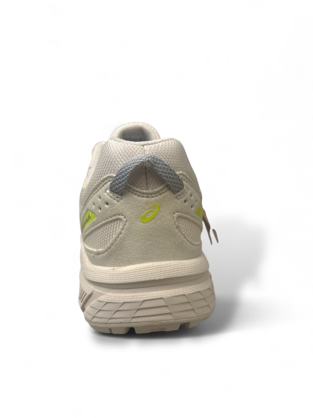 ASICS Gel-Venture 6 trail running shoes back view showcasing comfortable cushioning and supportive design.