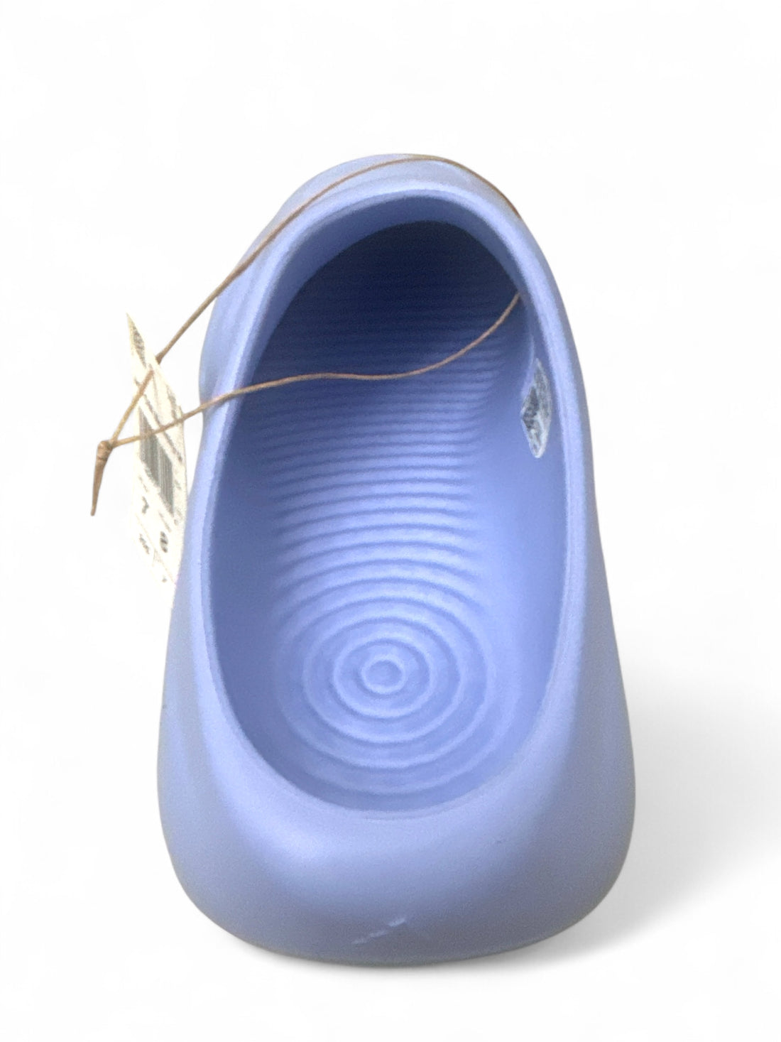adidas adiFOM IIInfinity Mule Blue Spark NEW view from top showing smooth inner design and light blue color.