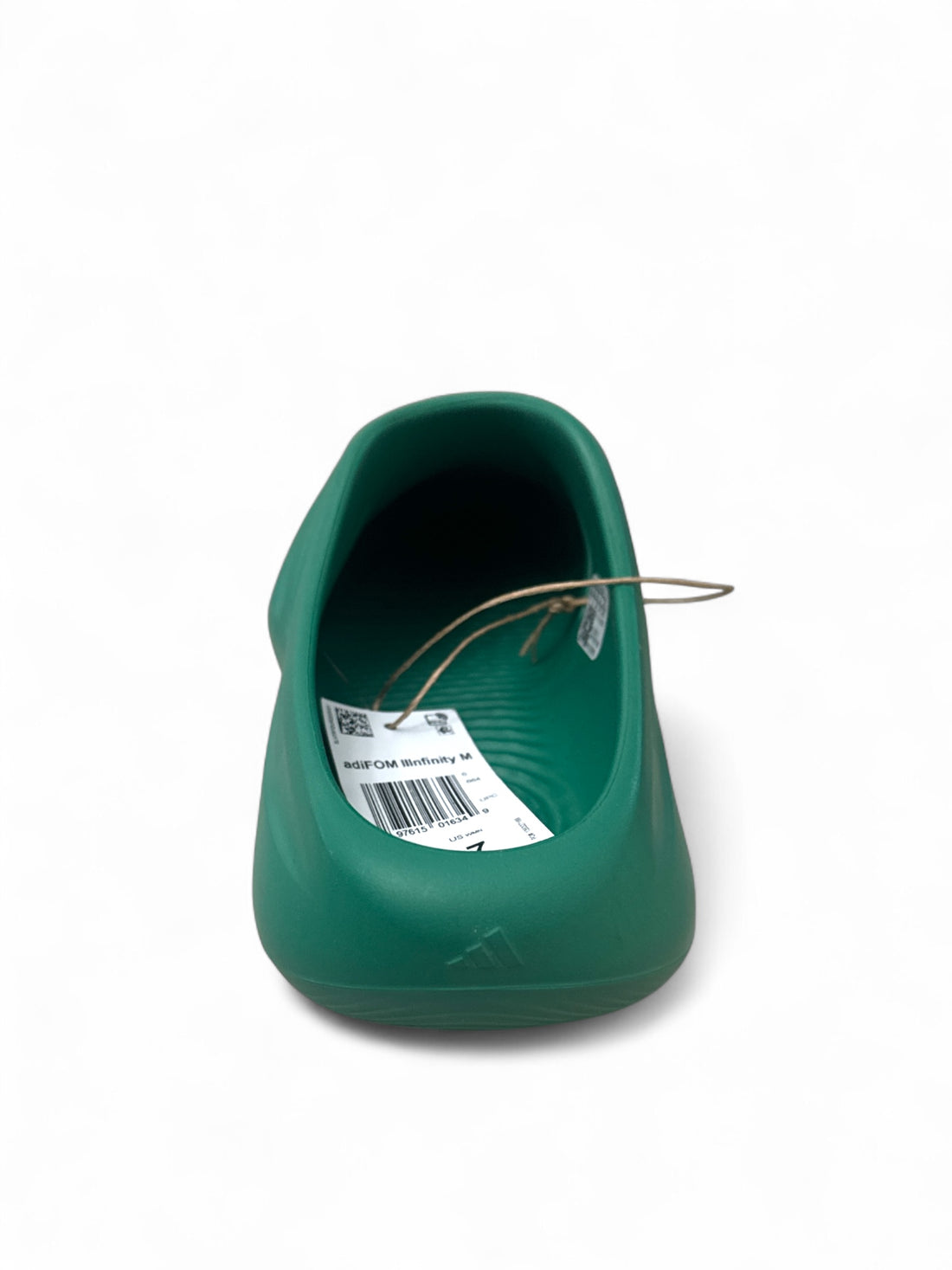 adidas adiFOM II Infinity Mule Court Green showing the slip-on design and Court Green colorway.