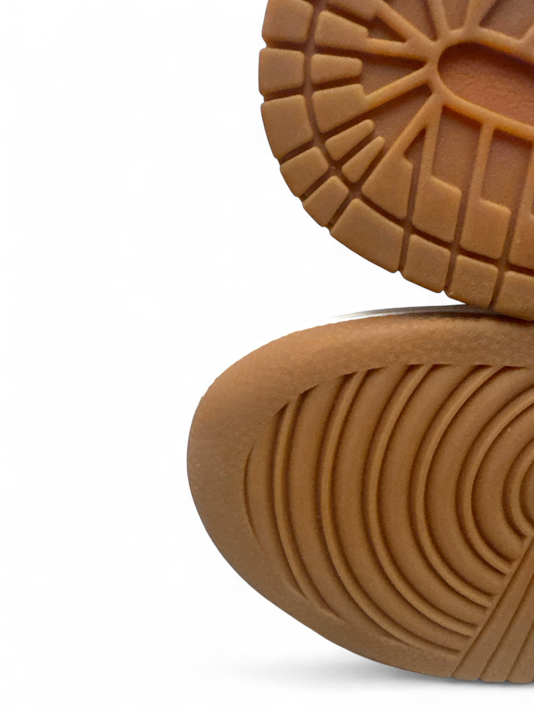 Nike Dunk Low 7-Eleven custom sneakers sole view showcasing unique design and tread pattern.