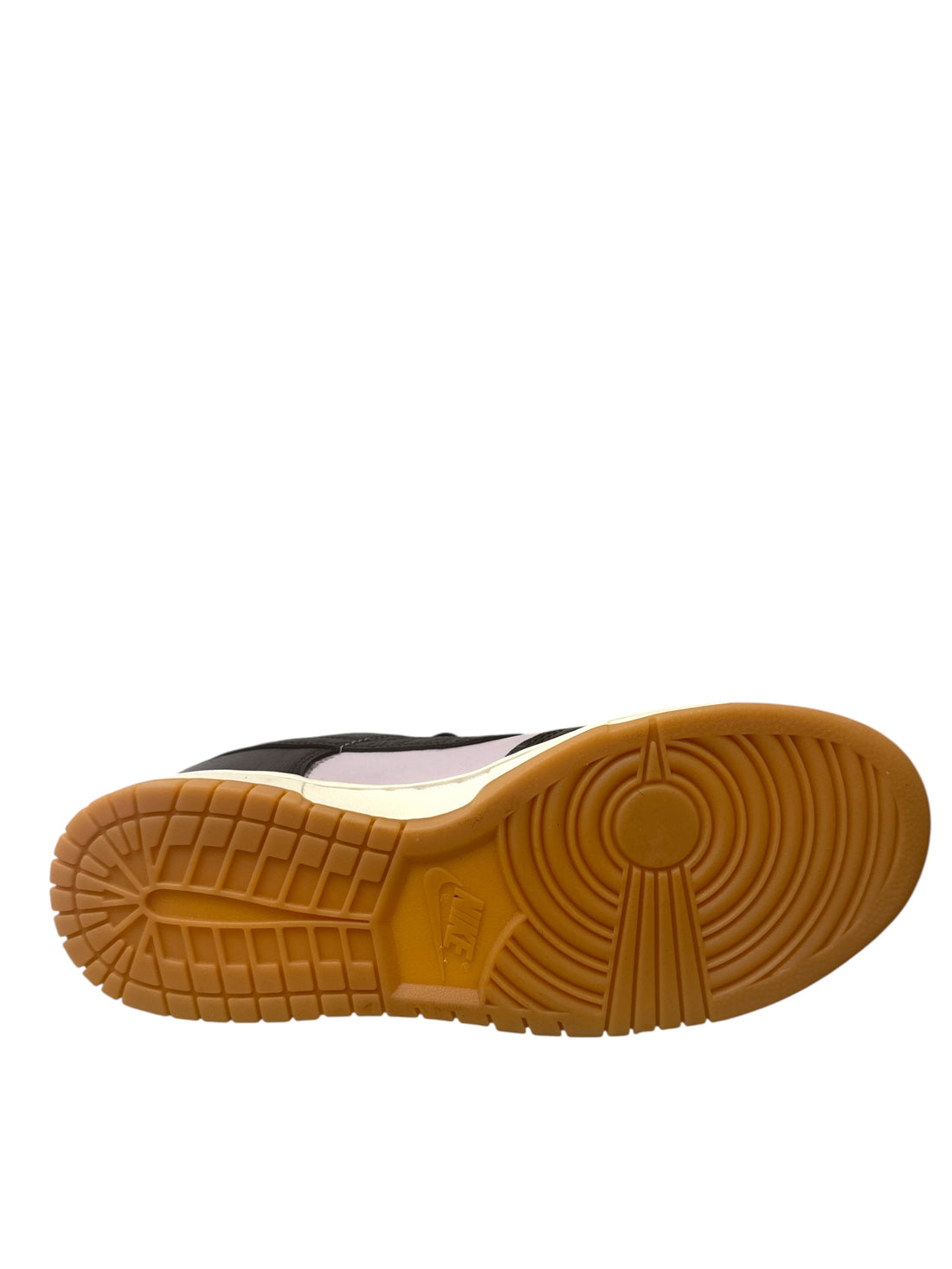 Nike Dunk Low Retro Pink Foam sole view with black and pink design, stylish sneaker for casual wear.