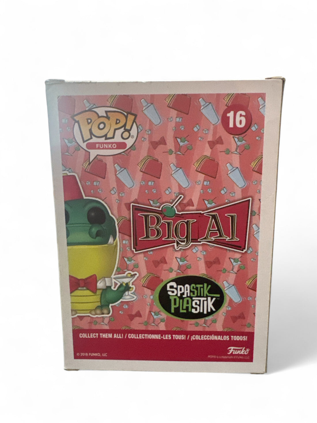 Big Al Funko Pop exclusive collectible figure packaging featuring vibrant design and Funko logo.